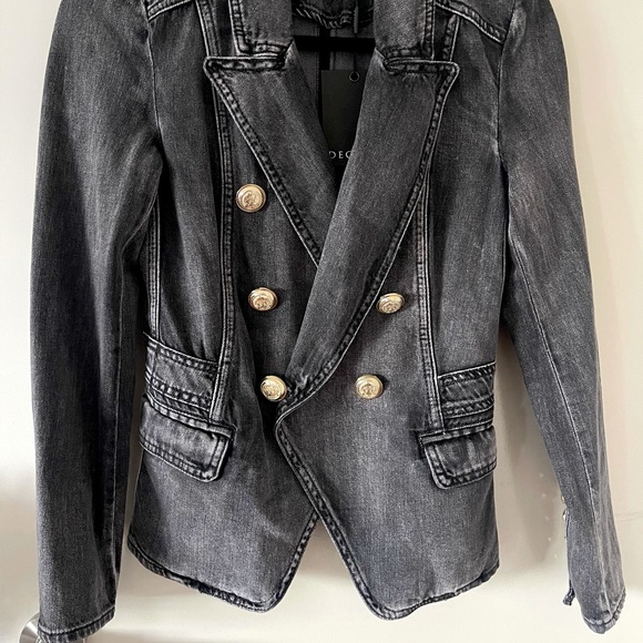 DECJUBA Jackets & Coats Decjuba Size 6 Ellen Demin Blazer In Wash